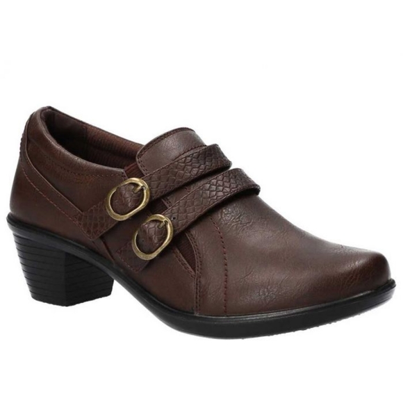 Easy Spirit Shoes - NEW! EASY STREET COMFORT WAVE "STROLL" BROWN ZIP UP SHOOTIE BOOTIES SIZE 8.5